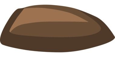 graphic image of a large brown stone