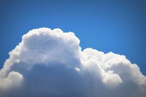 cumulus clouds on the summer sky