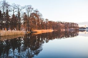 late autumn on a lake