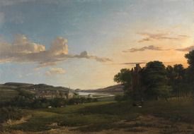patrick nasmyth painting sky fields picture