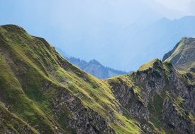 panoramic mountain views in germany in summer