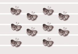 wallpaper with butterfly pattern