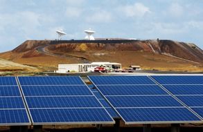 solar panels of ascension island