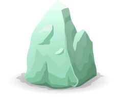graphic image of a light green mineral