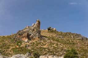 Landscape of rocky mountains in Spain