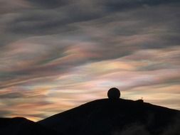 nacreous clouds in Antarctica