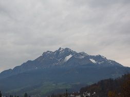 mountain range in switzerland