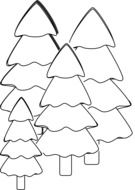 painted four white spruce
