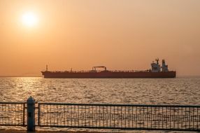 an oil tanker in Venezuela
