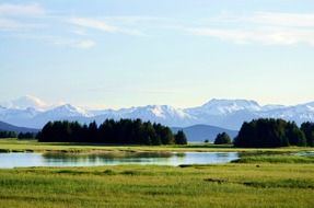 Chilkat mountains in Alaska