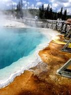 geothermal phenomena in Yellowstone National Park, Wyoming