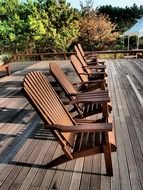 wood chair peaceful scene