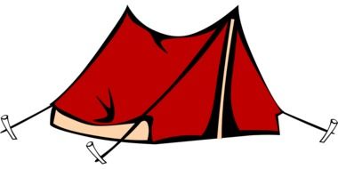 tent camping drawing