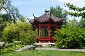 pavilion in a chinese park