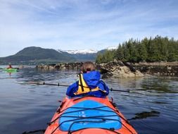 kayak in lake