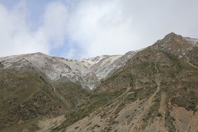 Landscape of mountains in Russia