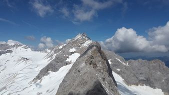 landscape of Zugspitze mountain range