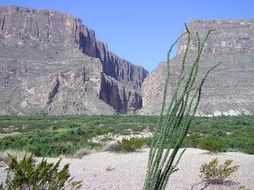 Landscape view of mountains in Texas