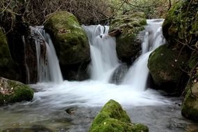 Waterfall in Spain forest