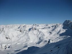 scenic snowcaped mountains