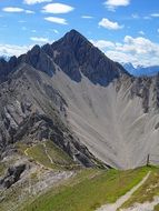 alpine scenery on a sunny day