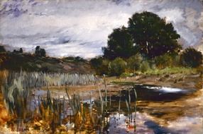 frank duceneck painting art Nature picture