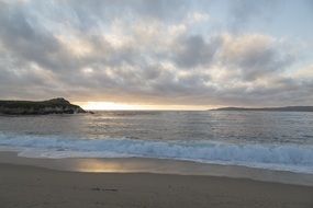 panorama of ocean surf