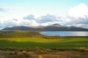 Amazing bay water shoreline landscape