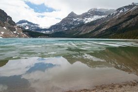 picturesque mountain lake, landscape, canada