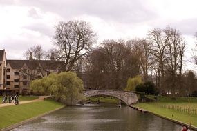 Landscape with the river in Cambridge
