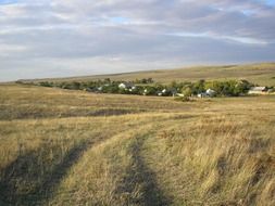 Picturesque fields in the Crimea