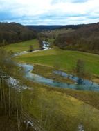 landscape of the eselsburg valley