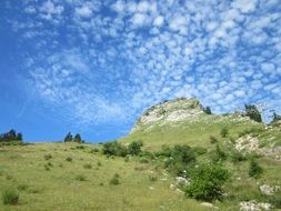 landscape of haute savoie mountain