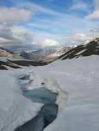 scenic snowy landscape of denali national park, usa, alaska