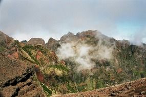 madeira portugal summit hiking fog high