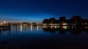 night river lights