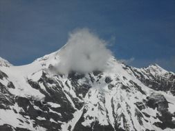 haze over mountain top grossglockner