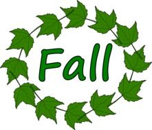 Fall maple leaves clipart