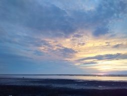 blue tranquil landscape