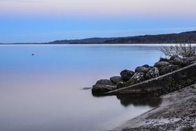 quiet smooth pacified lake