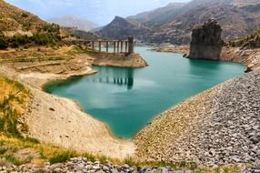 panoramic view of the genil river in andalusia