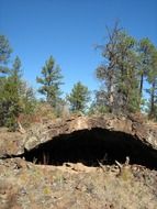 natural cave in El Malpais National Monument