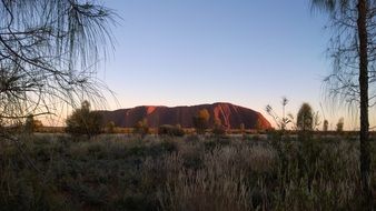 Uluru rock in Australia
