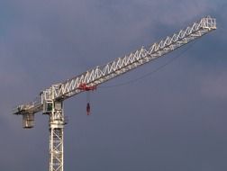 tower crane in amsterdam against the sky