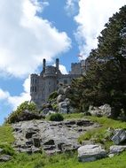 st michael castle in cornwall