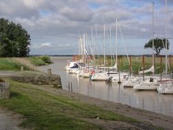 sailboat on a river in france