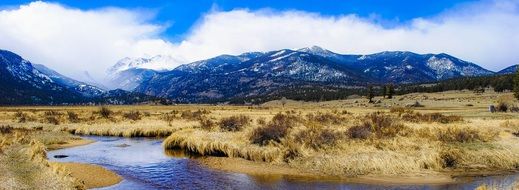 Landscape of the rocky mountains in Colorado