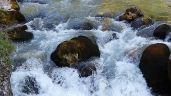 Waterfall on alps