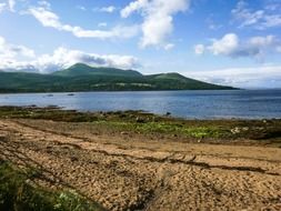 Landscape of isle of arran in Scotland