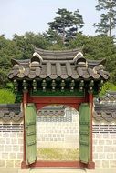 asian gyeongbok palace gate nature